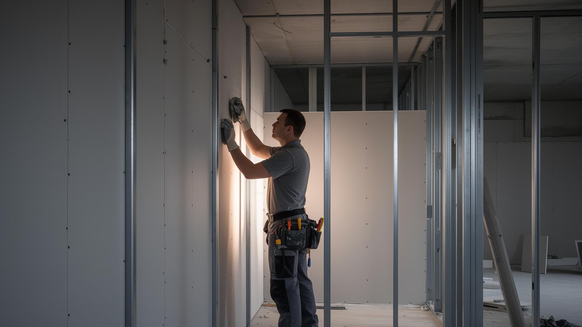 Instalação profissional de drywall